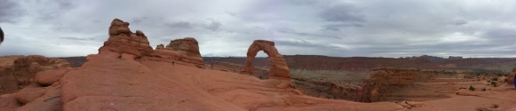 We made it!!  This is the Delicate Arch.  It was definitely worth the hike.  The wind was INSANE up here so we didn't stay for long.  Sidenote: this is the background on the Utah license plate!