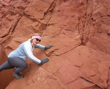 And then I scaled this wall with my gloved hands.... (okay, just kidding but I do like to pretend that I'm that awesome)