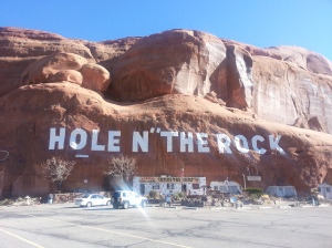 Yep, there's a house in the rock.  One of the most bizarre places I have ever seen.